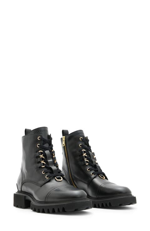 Lydia Cap Toe Combat Boot (Women)