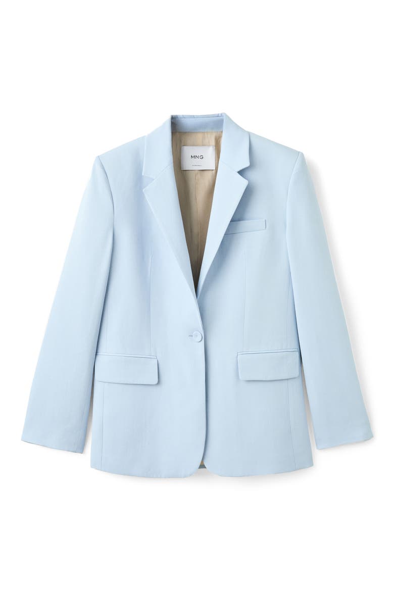 Americana One-Button Blazer, Main, color, SKY BLUE