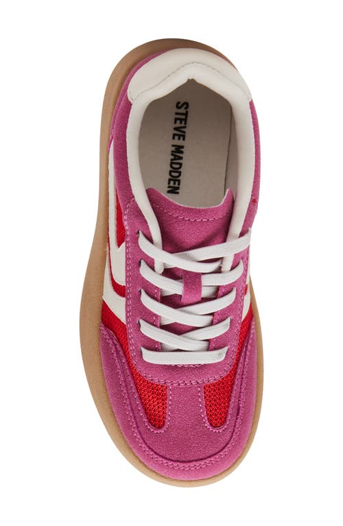 Steve Madden Kids' Jjersey Platform Sneaker In Pink
