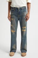 MIDNIGHT RODEO Texoma Distressed Release Hem Bootcut Jeans