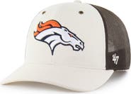 CARHARTT X 47 Men's Carhartt x '47 Natural/Brown Denver Broncos Undyed Trucker Adjustable Hat