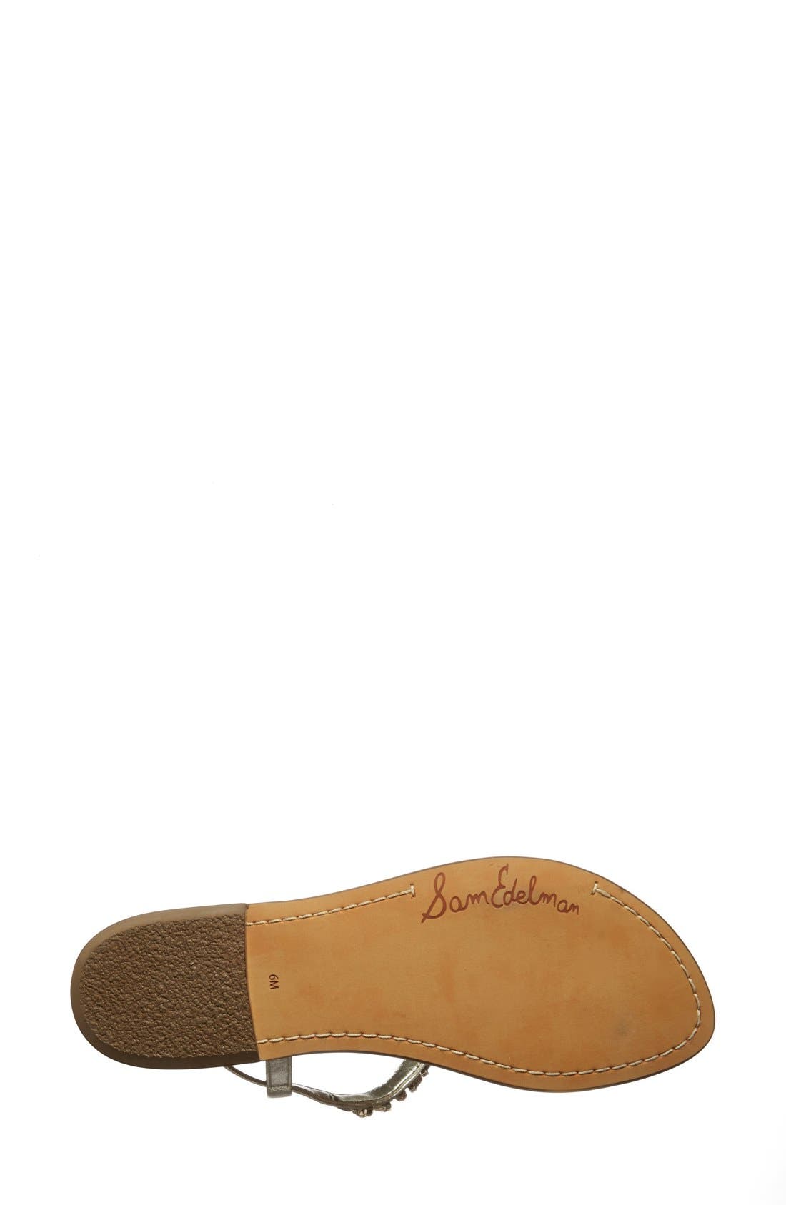 Sam Edelman 'Garen' Embellished Leather Sandal, Alternate, color, 