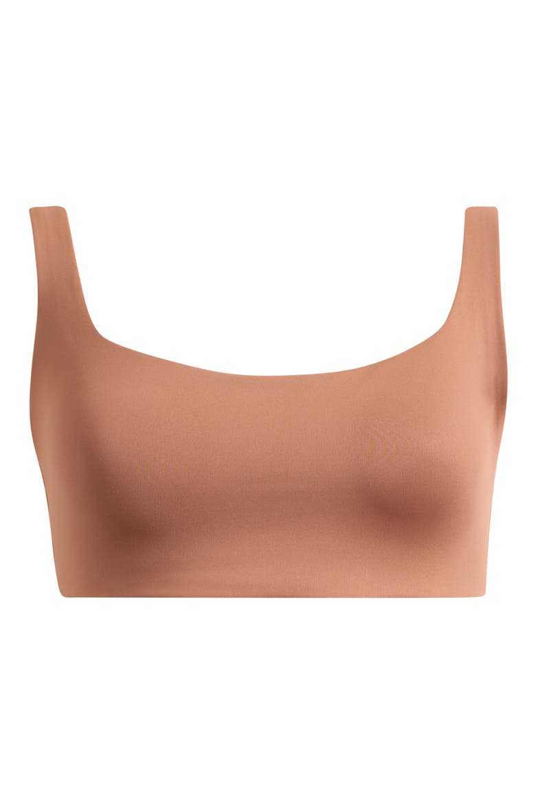 Matte Scoop Neck Bra, Alternate, color, CAROB
