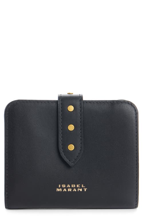Isabel Marant Oskan Leather Wallet In Black