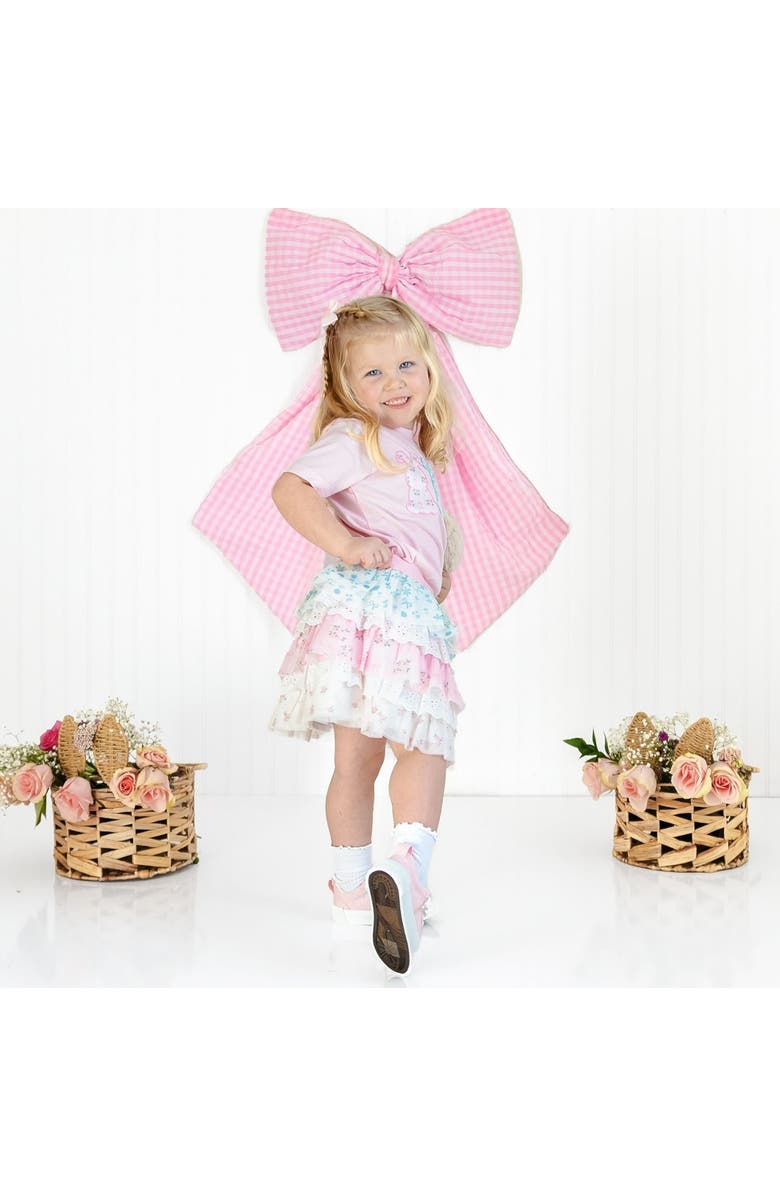 Sweet Wink Floral & Lace Tiered Tutu, Alternate, color, Multicolor