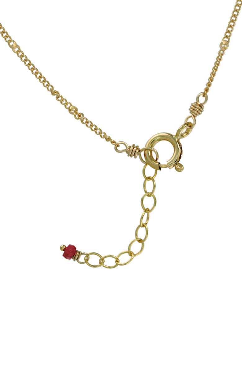 ALBISIA Serpent Ruby Necklace, Alternate, color, 14K Gold Filled