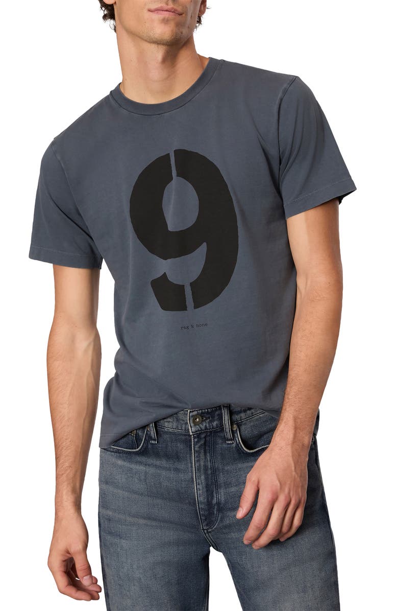 rag & bone Number Nine Graphic T-Shirt, Main, color, 