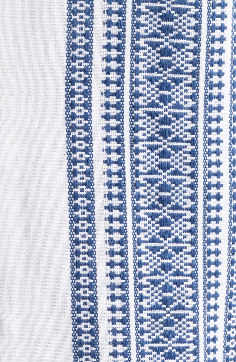 Native Youth Cedar Texture Stripe Camp Shirt, Alternate, color, 