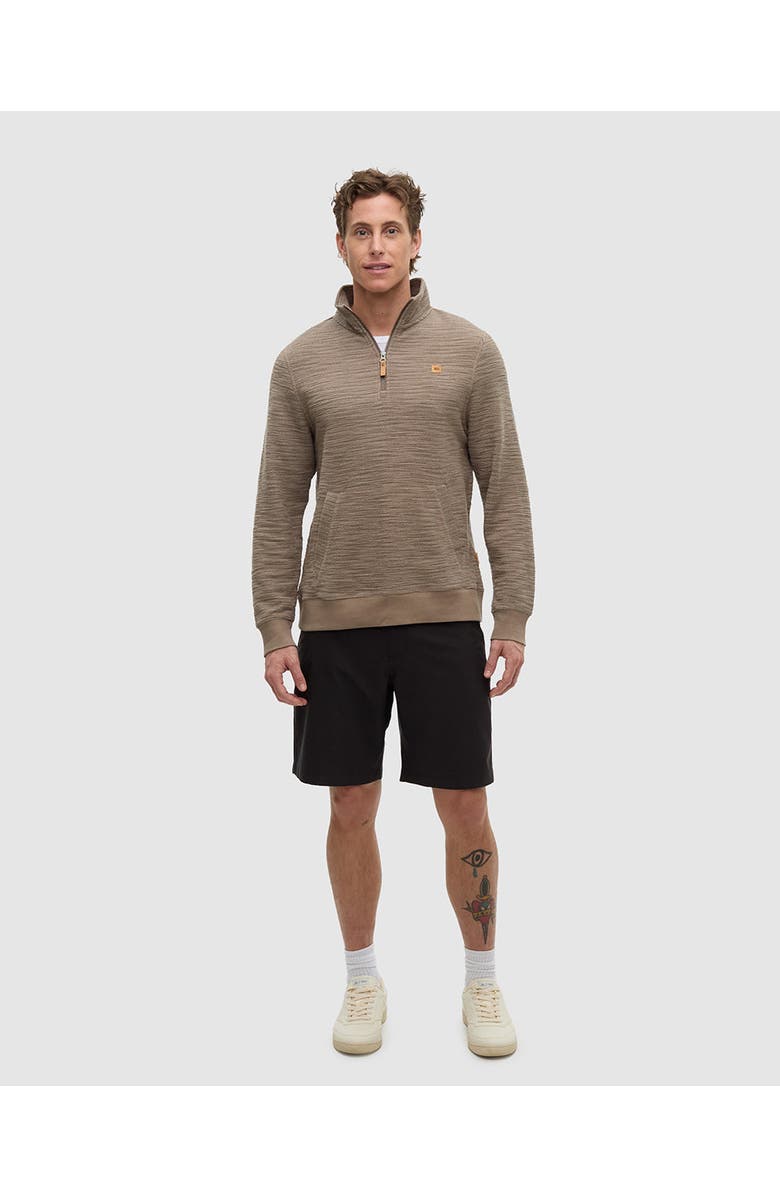 tentree Powell 1/4 Zip, Alternate, color, Clay Flash Stripe