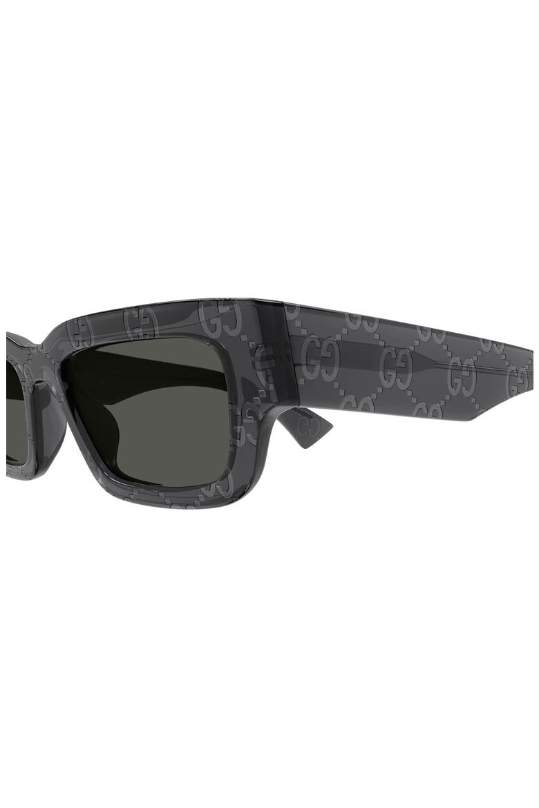 52mm Rectangular Sunglasses, Alternate, color, GREY