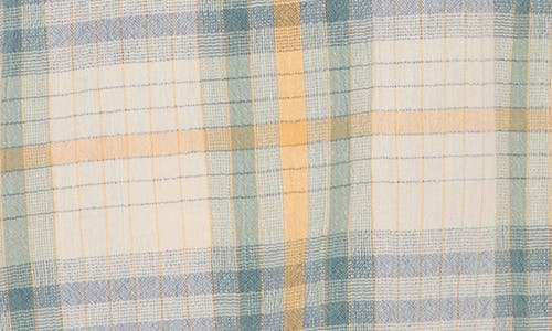 Lucky Brand Crinkle Mason Short Sleeve Button-up Shirt In Natural Multi Plaid