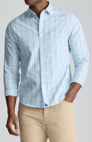 UNTUCKit Plaid CottonTek Performance Button-Up Shirt