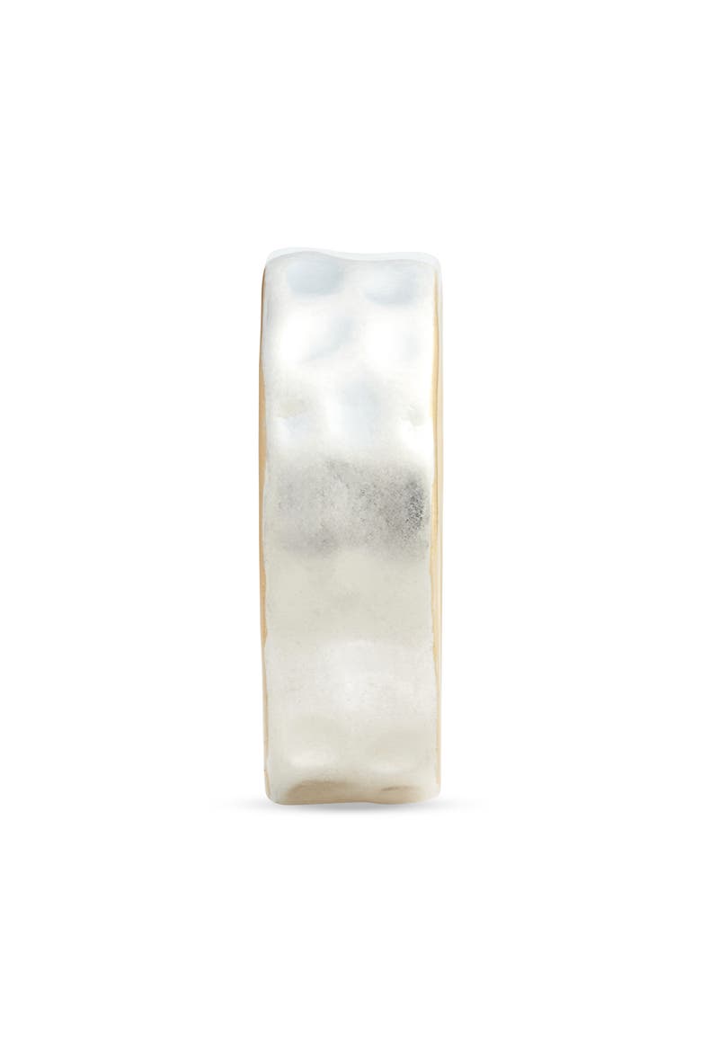 Two-Tone Hammered Band Ring, Alternate, color, WARM SILVER/ BRASS