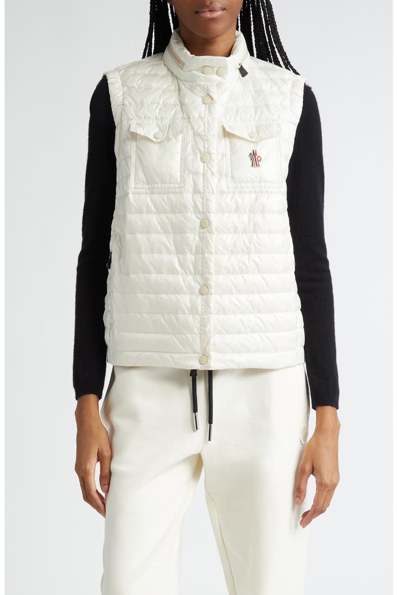 Gumiane Quilted Puffer Vest, Main, color, SILK WHITE