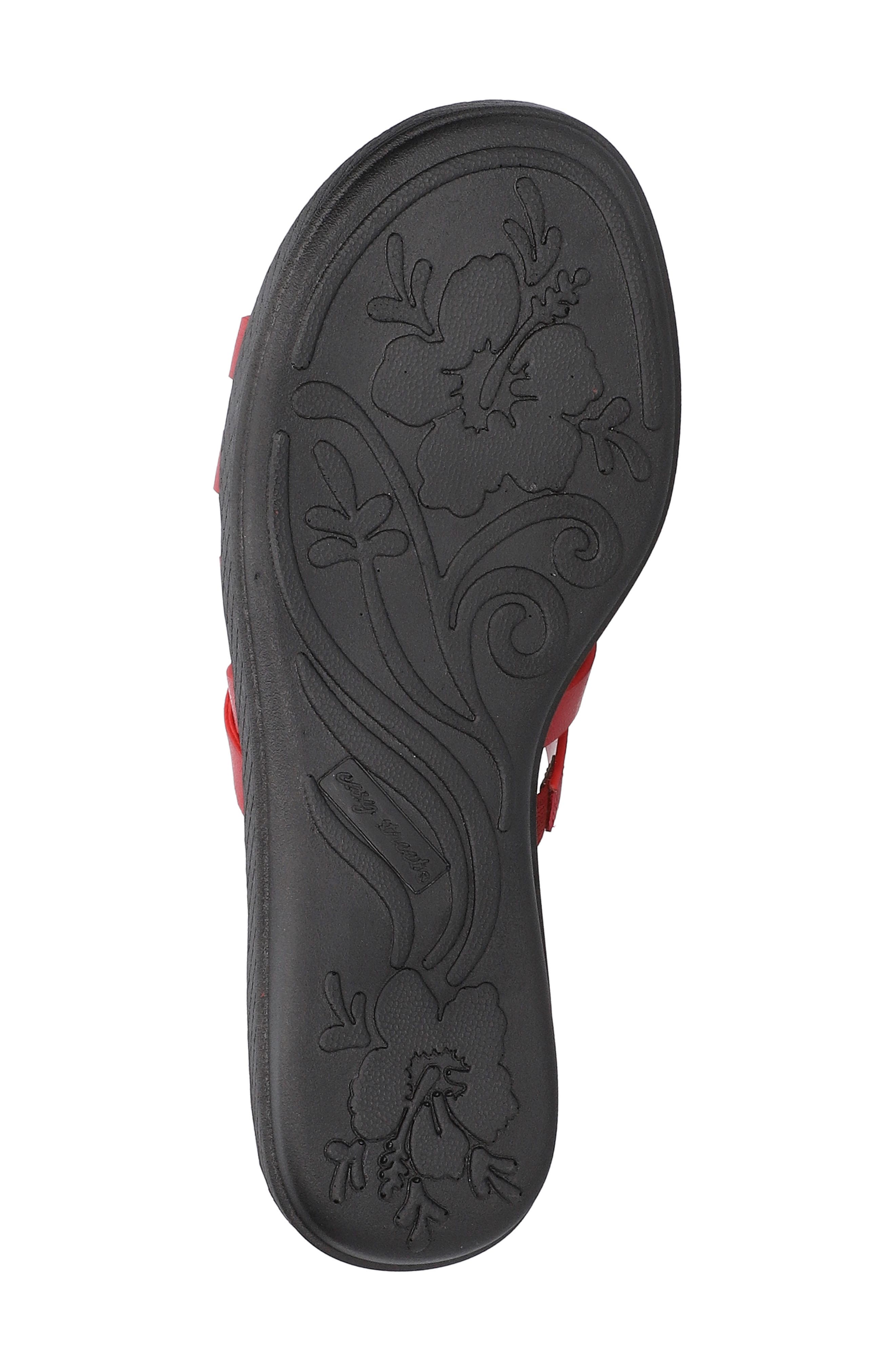 Sheri Open Toe Sandal, Alternate, color, RED