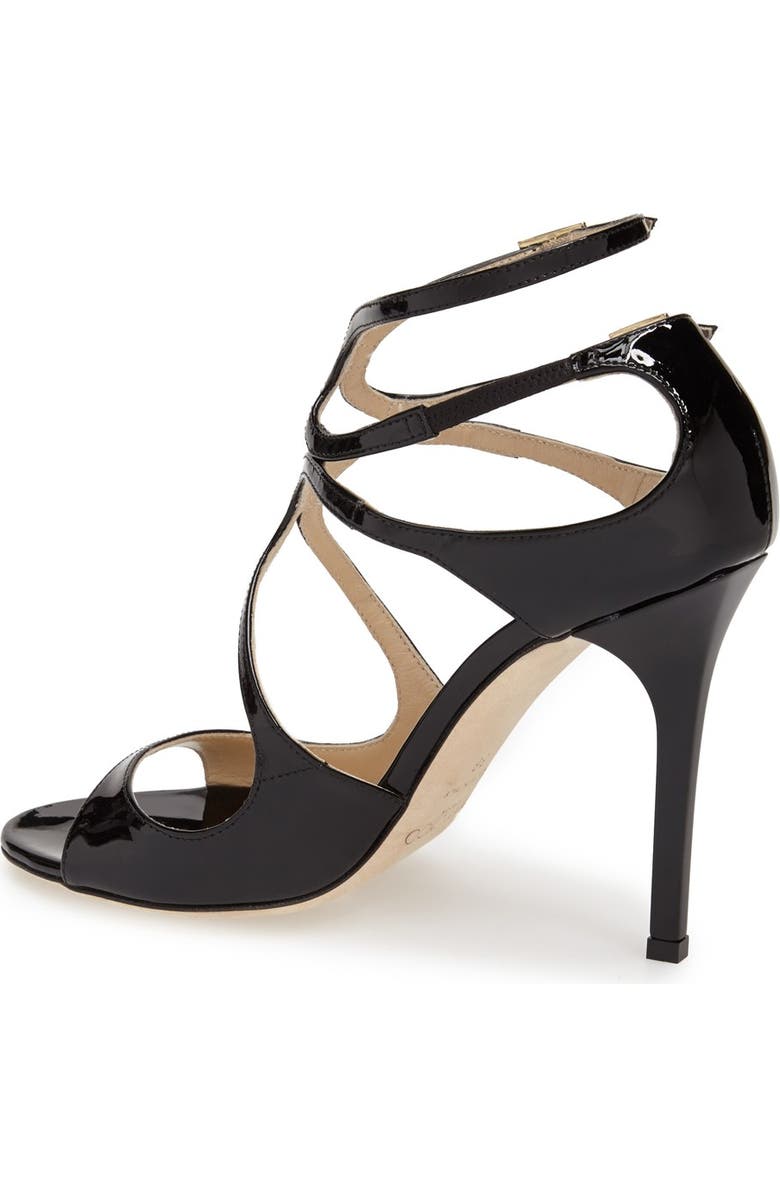 Jimmy Choo Lang Patent Sandal, Alternate, color,