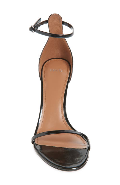 Mango Fina Ankle Strap Sandal In Black