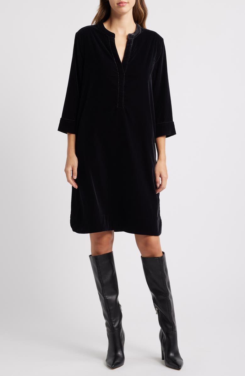 Masai Copenhagen Nokolo Velvet Shift Dress, Main, color, 