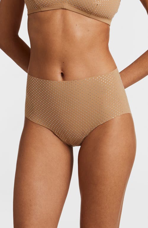 Commando Party Starter High Waist Briefs In Crystal Buff