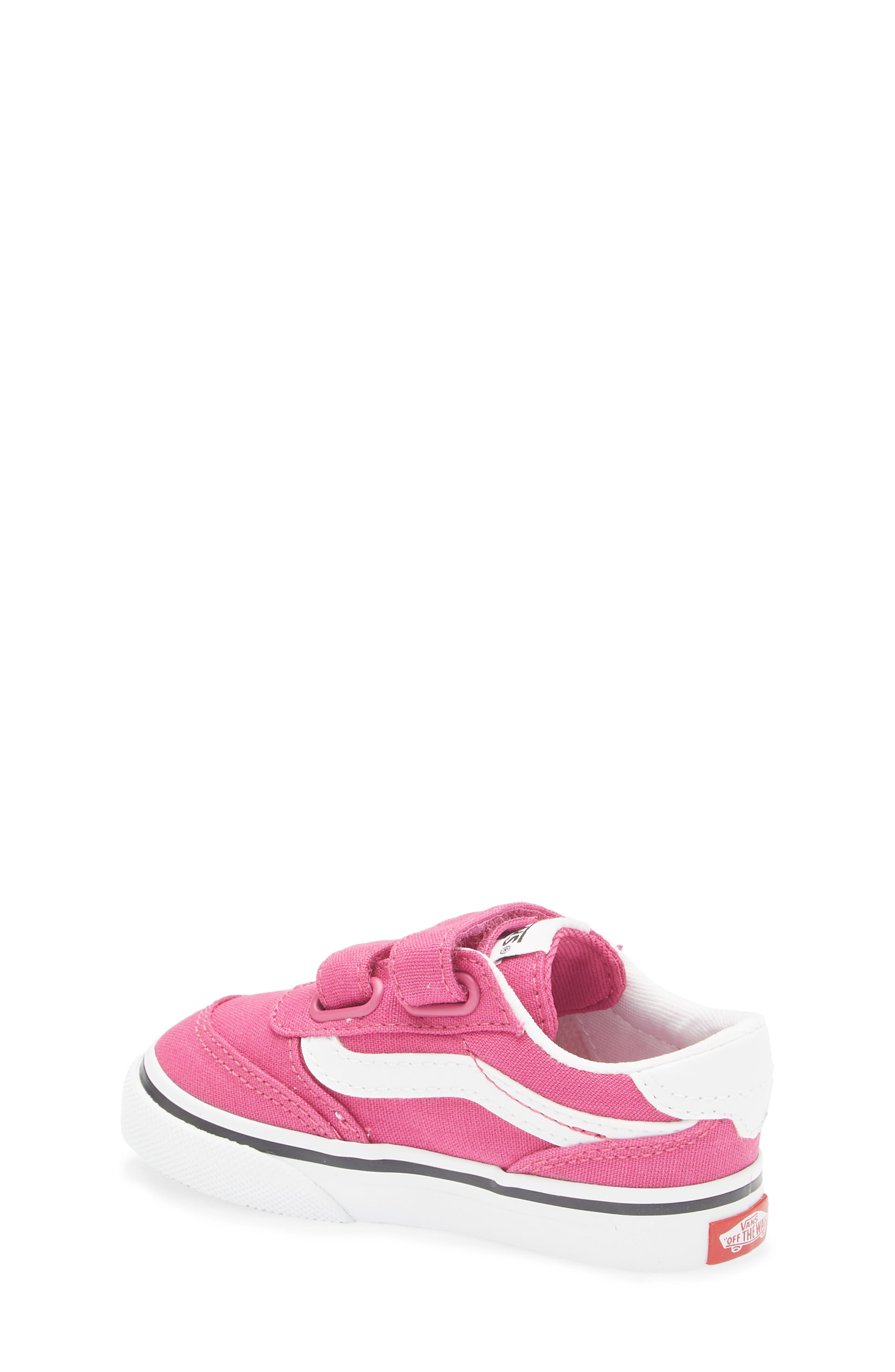 Vans Kids' Canvas Brooklyn Sneaker, Alternate, color, Raspberry Rose