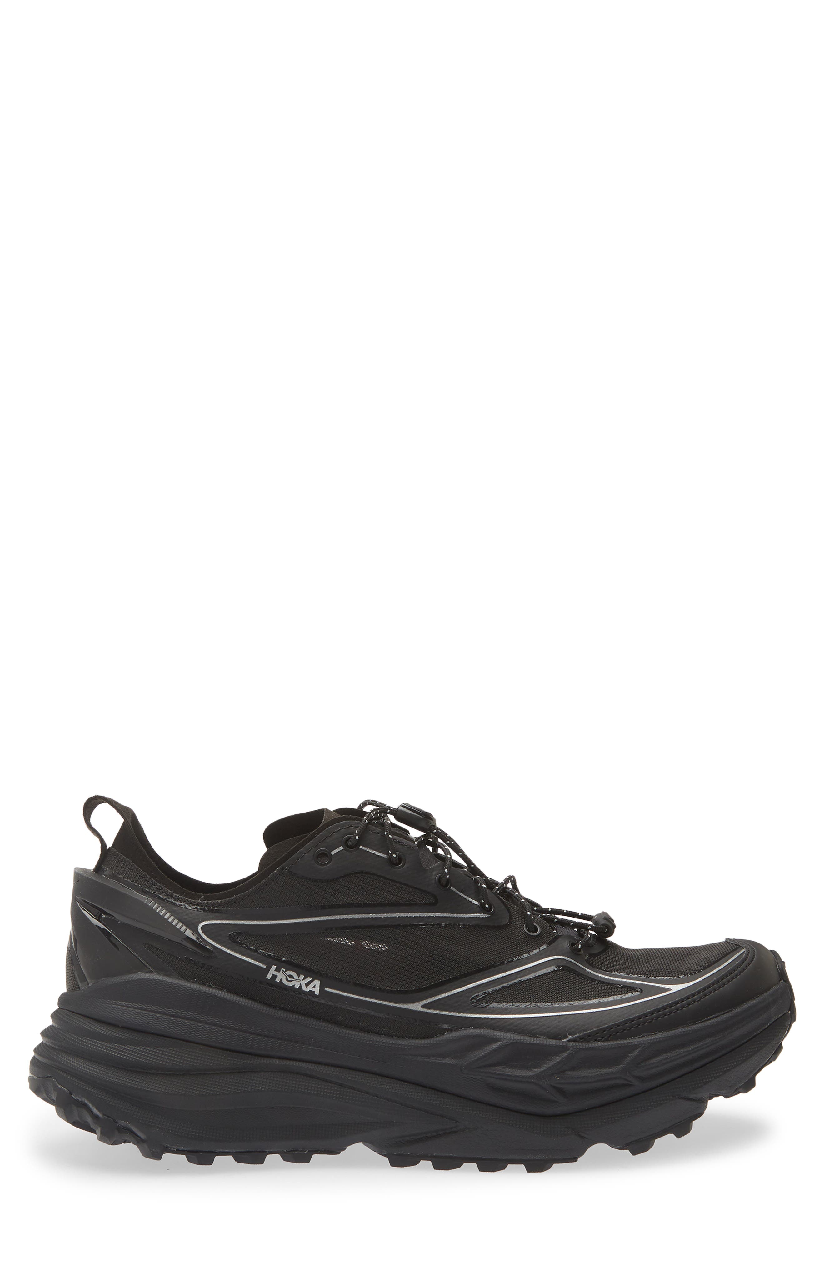 HOKA Stinson One7 Trail Sneaker, Alternate, color, Black / Silver