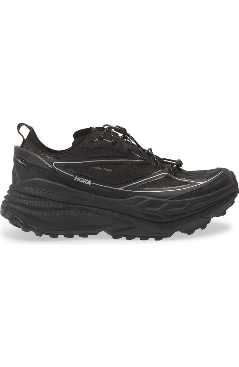 HOKA Stinson One7 Trail Sneaker, Alternate, color, Black / Silver