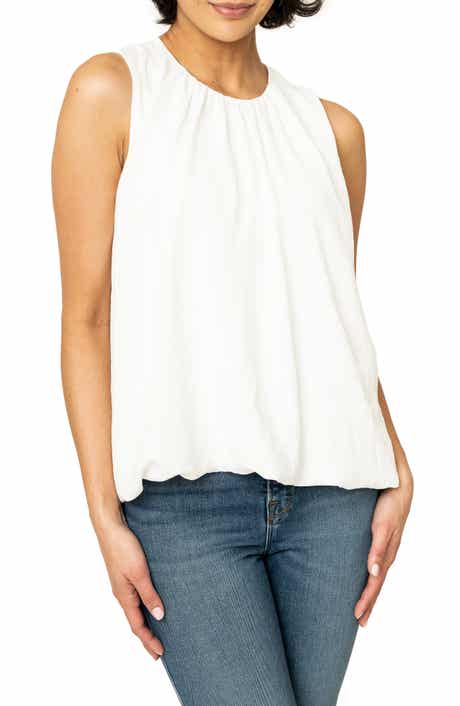 Sleeveless Bubble HemTop