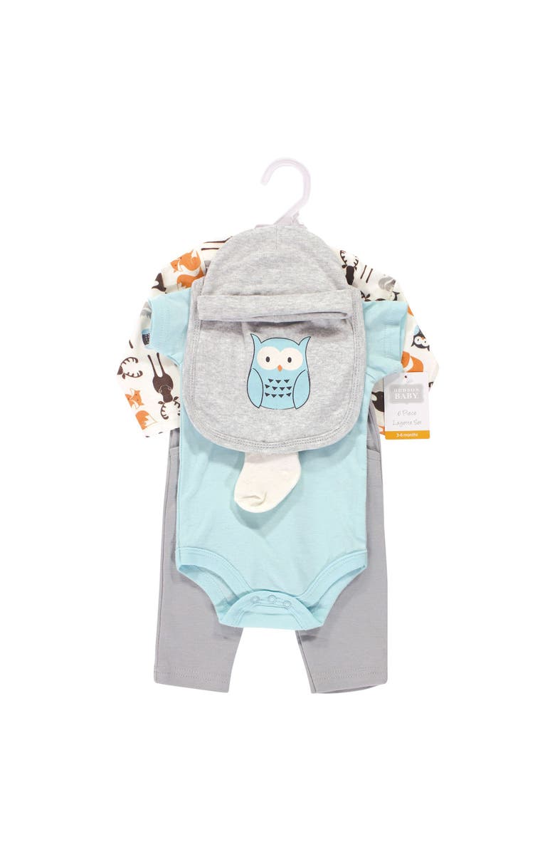 Hudson Baby Infant Apparel Set in Soft Cotton, Alternate, color, Moose