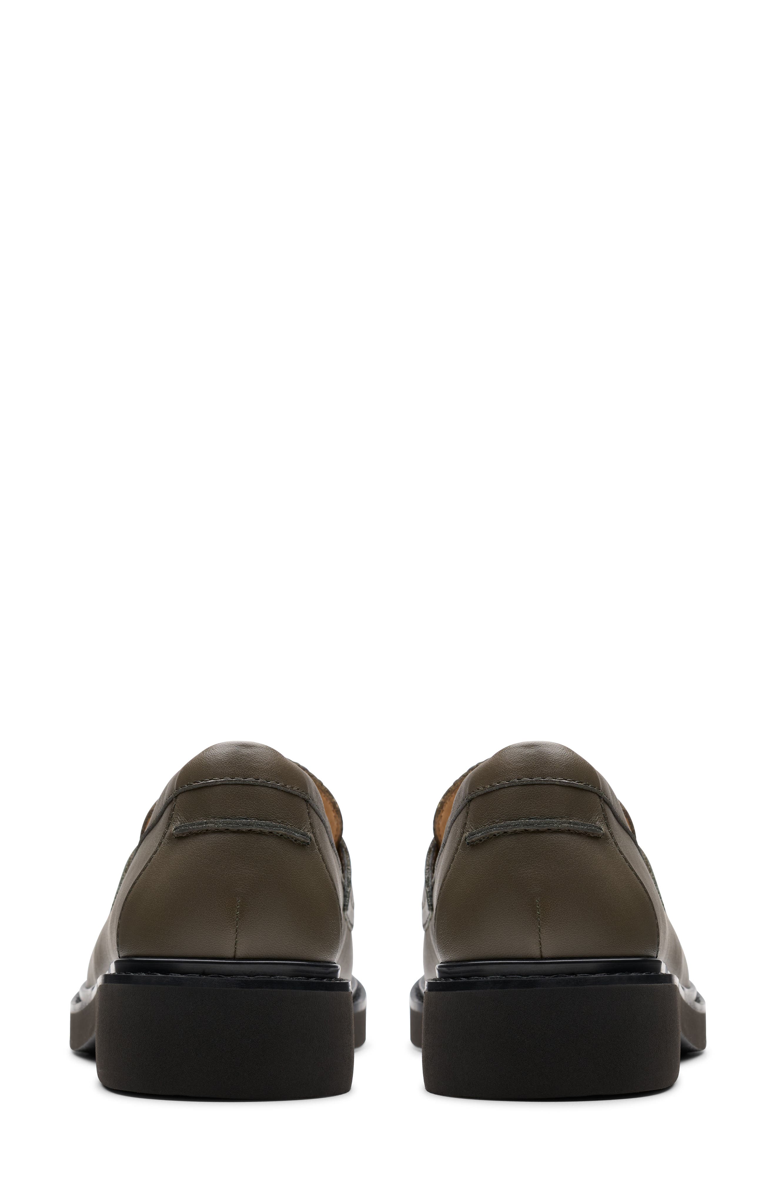 Splend Edge Penny Loafer, Alternate, color, DARK OLIVE LEA