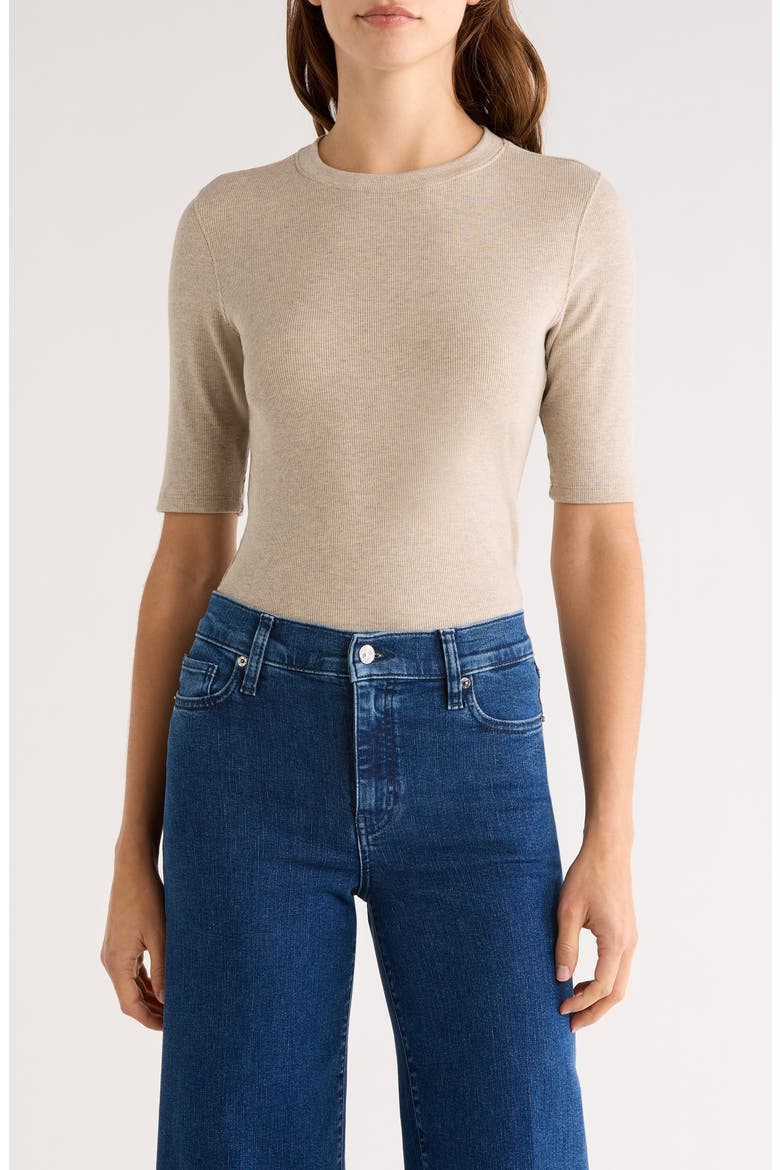 The Heather Stretch Modal Rib Top, Main, color, TABBY HEATHER