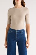 FRAME The Heather Stretch Modal Rib Top
