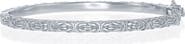 SIMONA Sterling Silver Byzantine Design Bangle
