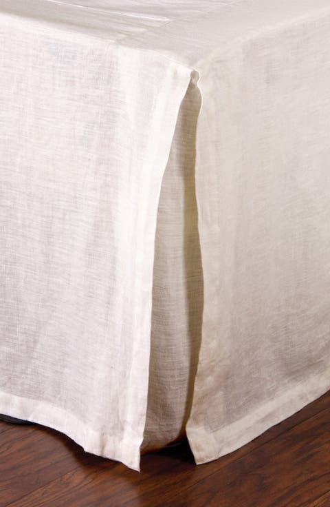 Pleated Linen Bed Skirt