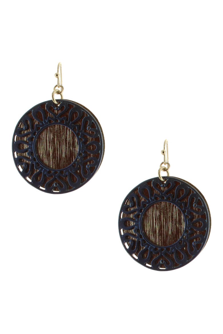 Bina Drop Earrings, Main, color, GOLD / MINT