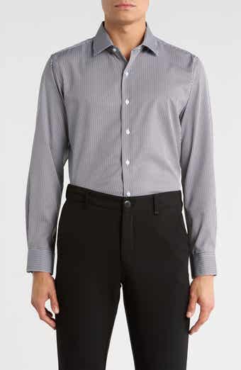 Nautica Slim Fit Check Print Dress Shirt