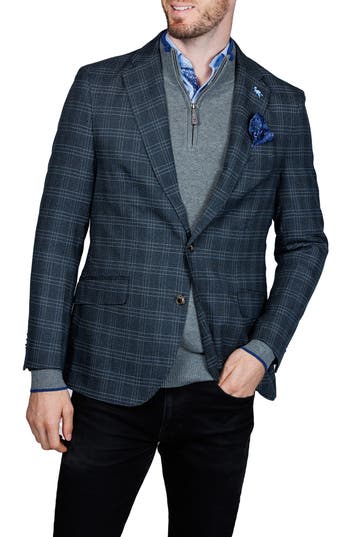 Tailorbyrd Modern Fit Glen Plaid Mèlange Sport Coat In Multi