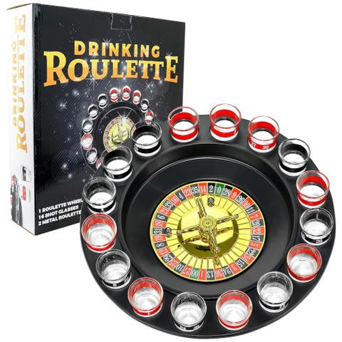 Shot Glass Roulette, Drinking Casino Party Game Set