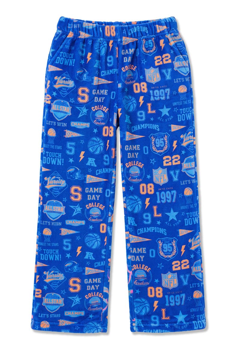 Varsity Boys Plush pant, Main, color, Blue