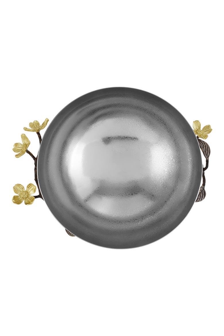Dogwood Serving Bowl, Alternate, color, SILVER/ GOLD/ BRASS