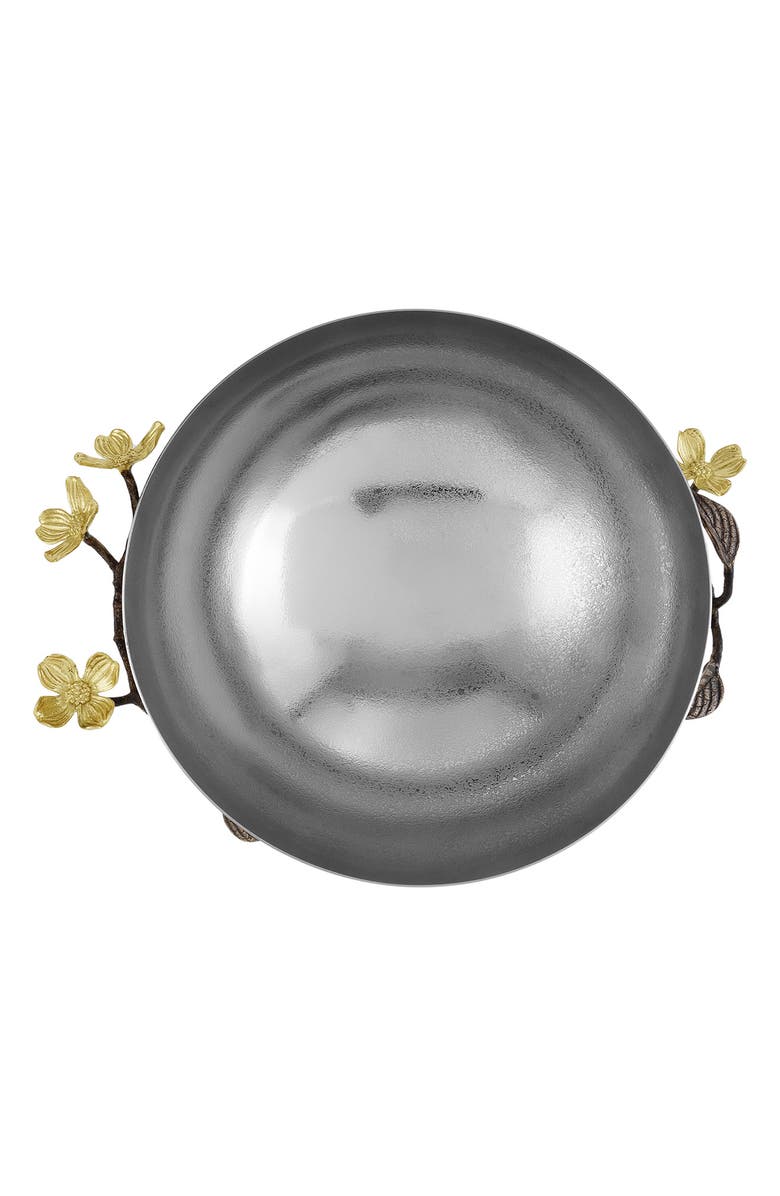 Michael Aram Dogwood Serving Bowl, Alternate, color, Silver/ Gold/ Brass