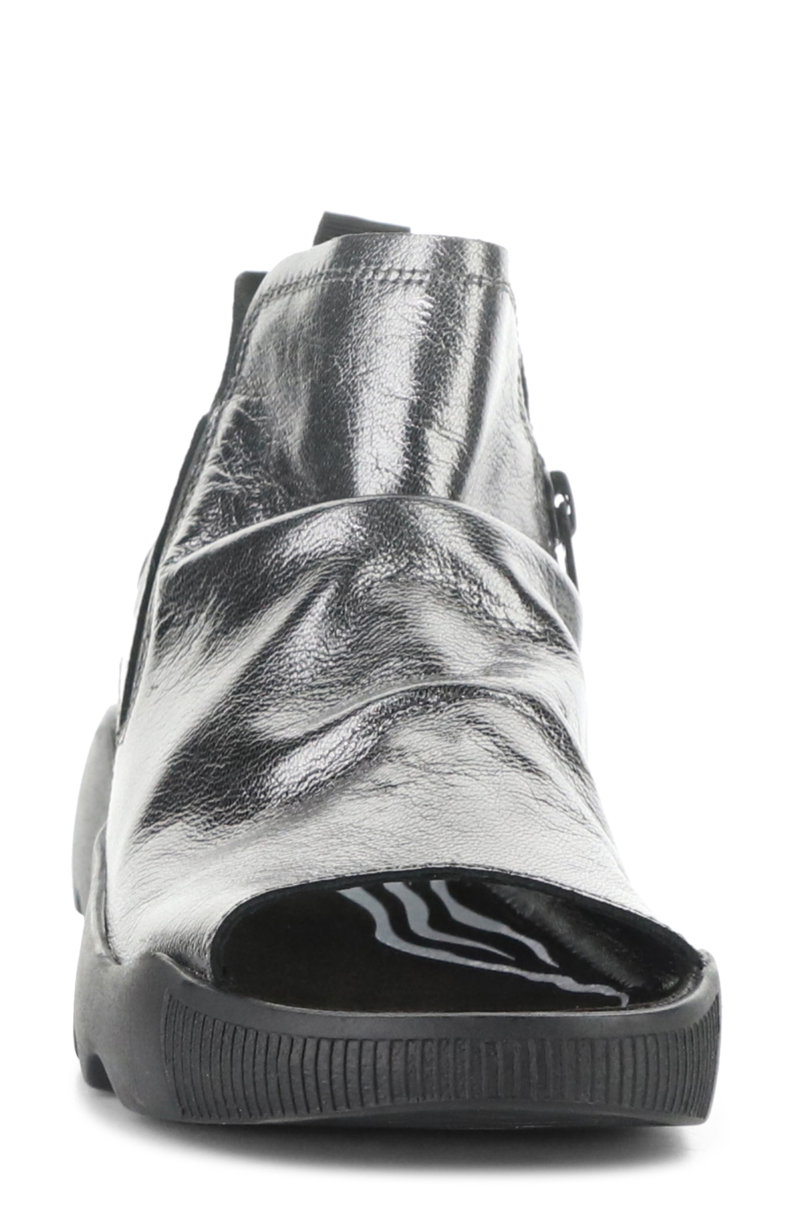 Softinos by Fly London Wish Platform Wedge Sandal, Alternate, color, Graphite