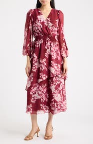 Anne Klein Tiered Ruffle Midi Dress