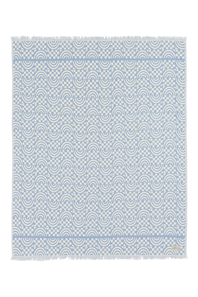 Coco Rainbow Driftweave Blanket, Main, color, PERIWINKLE