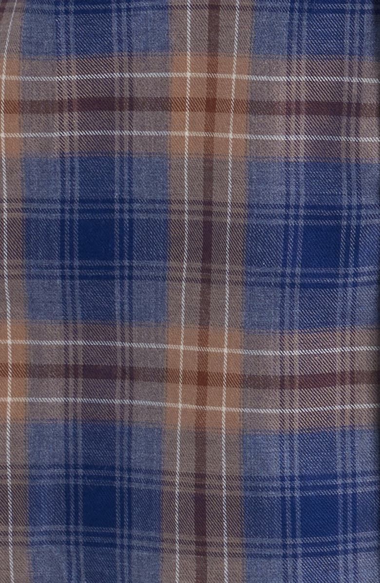 johnnie-O Angelos Plaid Cotton Button-Up Shirt, Alternate, color, Hazelnut