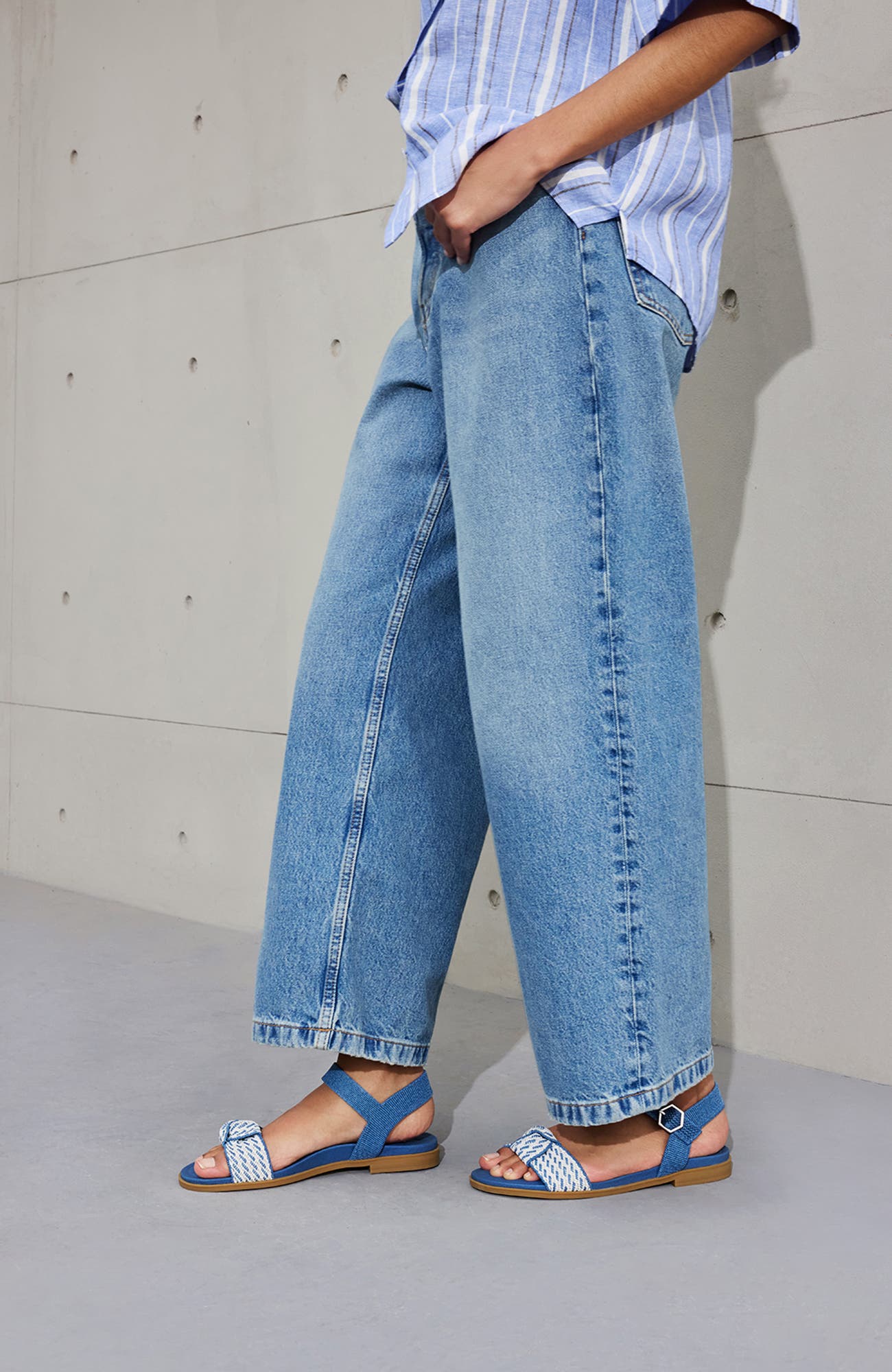 Arch Pro AdaptAll Sandals, Alternate, color, Denim Stripe