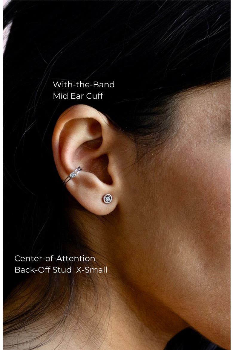 Center-of-Attention Back-Off Stud, Alternate, color, Silver