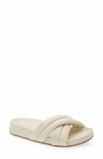 Indra Crisscross Platform Slide Sandal