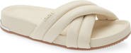 DKNY Indra Crisscross Platform Slide Sandal