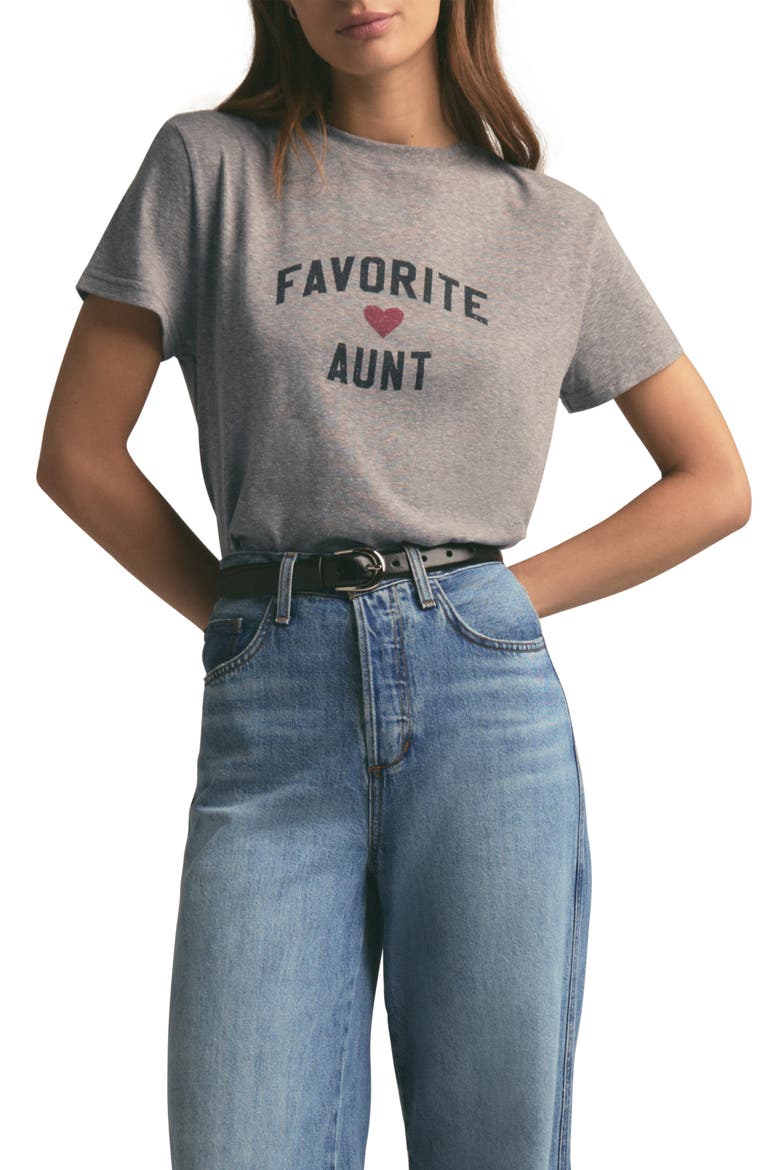 Favorite Aunt T-Shirt, Main, color, HEATHER GREY
