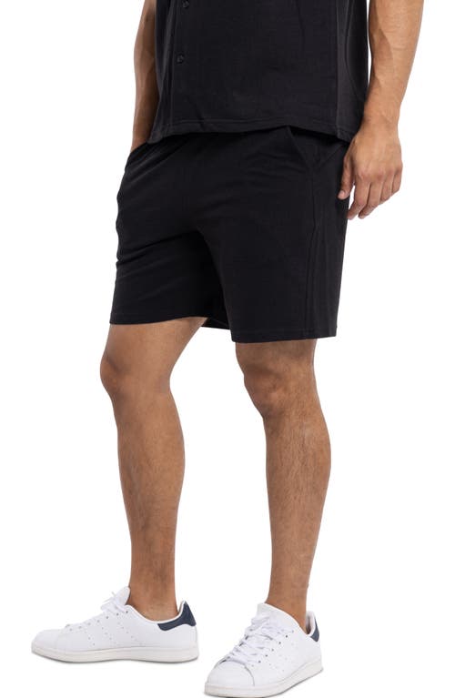 Spring + Mercer Relaxed Drawstring Shorts In Black